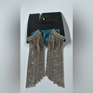 WONDERWEST- Silver Fringe Earrings